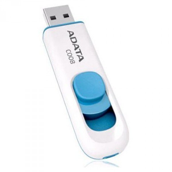 ADATA C008 64 GB, USB 2.0, White цена и информация | Mälupulgad | hansapost.ee