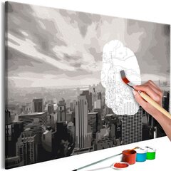 Картина по номерам Серый Нью-Йорк 60х40 см цена и информация | Живопись по номерам | hansapost.ee