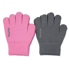 Huppa детские перчатки весна-осень  LEVI 2 шт., розовый-серый 907155973 цена и информация | Шапки, перчатки, шарфы для девочек | hansapost.ee