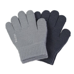 Huppa детские перчатки весна-осень  LEVI 2 шт., серый-темно-серый 907156013 цена и информация | Шапки, перчатки, шарфы для девочек | hansapost.ee