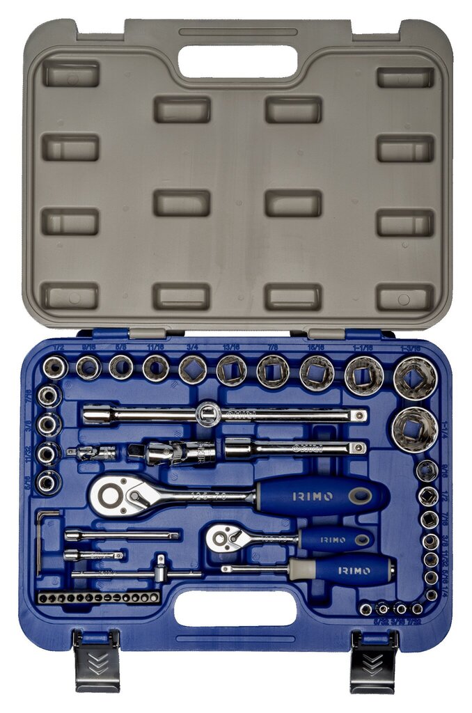 Tollmõõdus padrunite 5/32-1.1/4 ja otsakute kmpl 1/4 ja 1/2 53 osa Irimo цена и информация | Käsitööriistad | hansapost.ee
