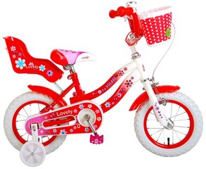 Laste jalgratas Lovely, punane, 12 hind ja info | Jalgrattad | hansapost.ee