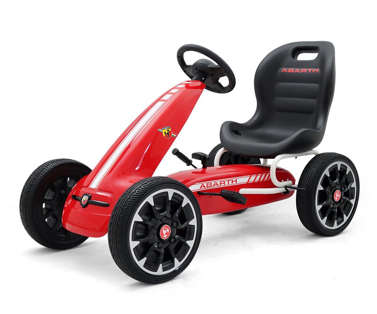 Milly Mally pedaalidega kart lastele Abarth, punane hind ja info | Mänguasjad poistele | hansapost.ee