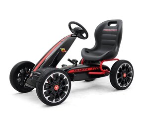 Milly Mally pedaalidega kart lastele Abarth, must hind ja info | Mänguasjad poistele | hansapost.ee