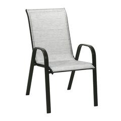 Садовая мебель Dublin, стол и 6 стульев, 150x90x72cм, серая / серебряная цена и информация | Комплекты уличной мебели | hansapost.ee