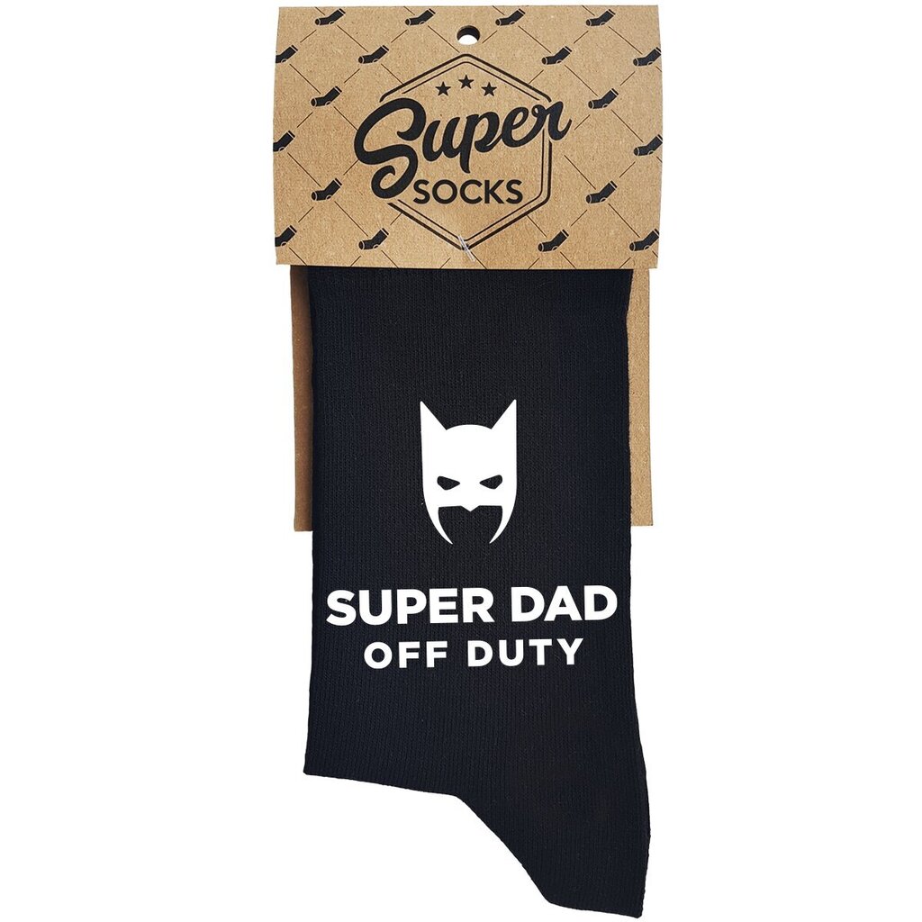 Sokid "Super dad off duty" hind ja info | Lõbusad sokid | hansapost.ee