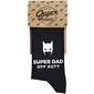 Sokid "Super dad off duty" цена и информация | Lõbusad sokid | hansapost.ee