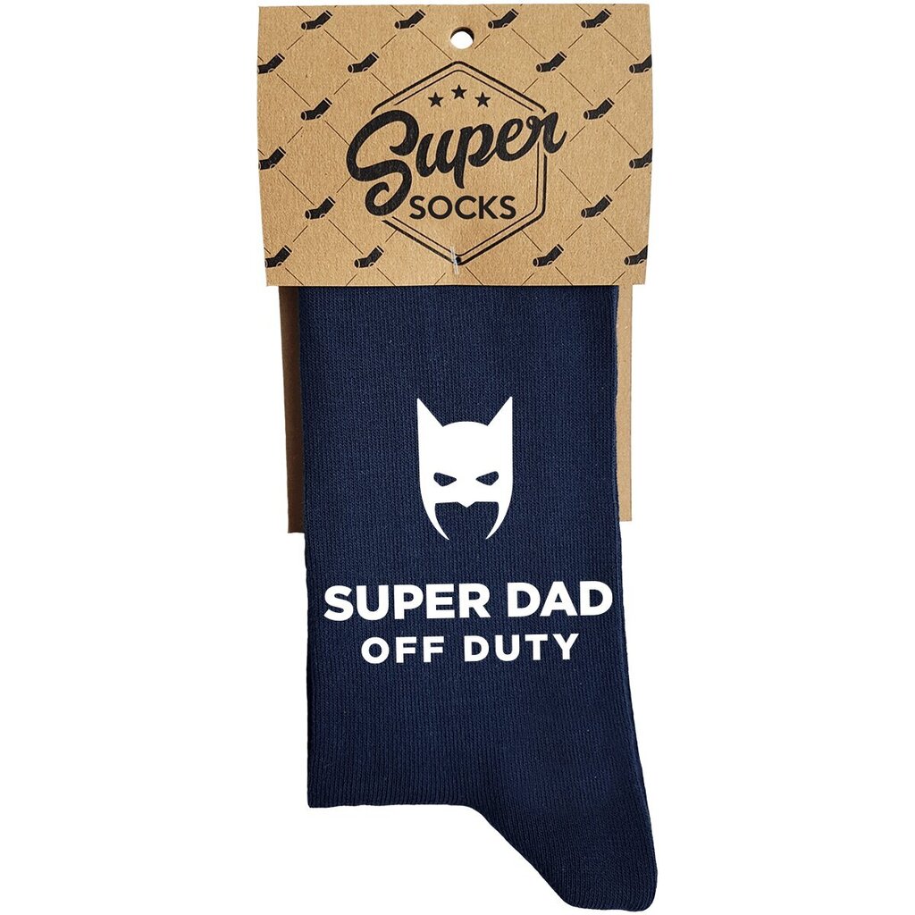 Sokid "Super dad off duty" hind ja info | Lõbusad sokid | hansapost.ee