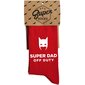 Sokid "Super dad off duty" цена и информация | Lõbusad sokid | hansapost.ee
