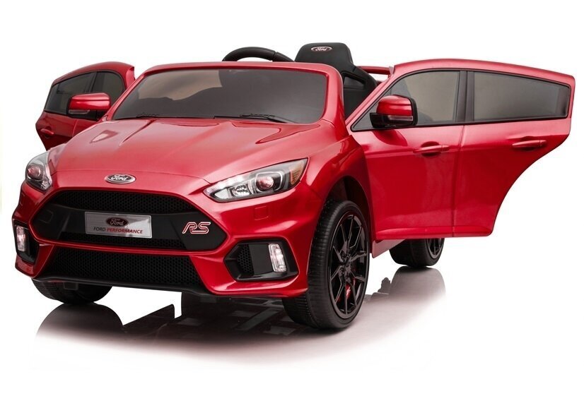 Elektriline sportauto lastele Ford Focus RS, värvitud punane цена и информация | Laste elektriautod | hansapost.ee