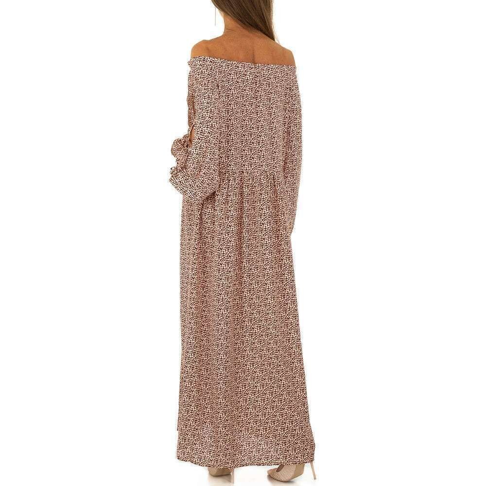 Naiste pikk kleit, pruun L 891228408 цена и информация | Kleidid | hansapost.ee