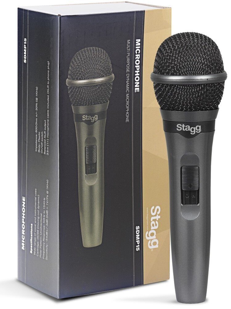 Juhtmega mikrofon Stagg SDMP15 hind ja info | Mikrofonid | hansapost.ee