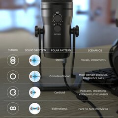 Juhtmega mikrofon Fifine K690 USB hind ja info | Mikrofonid | hansapost.ee