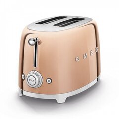 Smeg Toaster 2 Slices, розовое золото, блестящий, эстетика стиля 50-х годов цена и информация | Тостеры | hansapost.ee