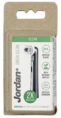 Сменные насадки для электрической зубной щетки Jordan Green Clean, 2 шт. цена и информация | Насадки для электрических зубных щеток | hansapost.ee