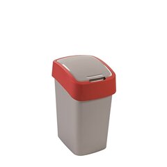 Prügikast Curver Flip Bin 25l, hall/punane hind ja info | Prügikastid | hansapost.ee