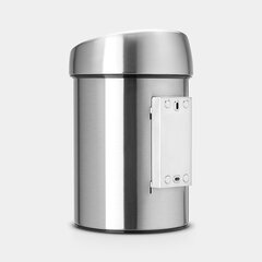 Мусорное ведро Brabantia Touch Bin®, 3л матовая сталь цена и информация | Мусорные баки | hansapost.ee