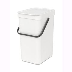 Brabantia мусорный ящик, 12 л, белый цена и информация | Мусорные баки | hansapost.ee