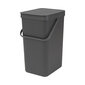 Prügiurn Brabantia, Sort & Go 16L Grey hind ja info | Prügikastid | hansapost.ee