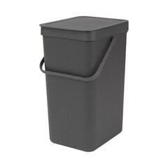 Встраиваемое мусорное ведро Sort & Go (16 л) Grey цена и информация | Мусорные баки | hansapost.ee