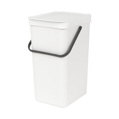 Prügiurn, Sort & Go 16L White hind ja info | Prügikastid | hansapost.ee