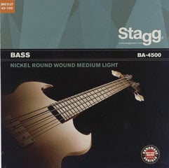 Струны для бас-гитары Stagg BA-4500 0.045 - 0.105 цена и информация | Принадлежности для музыкальных инструментов | hansapost.ee