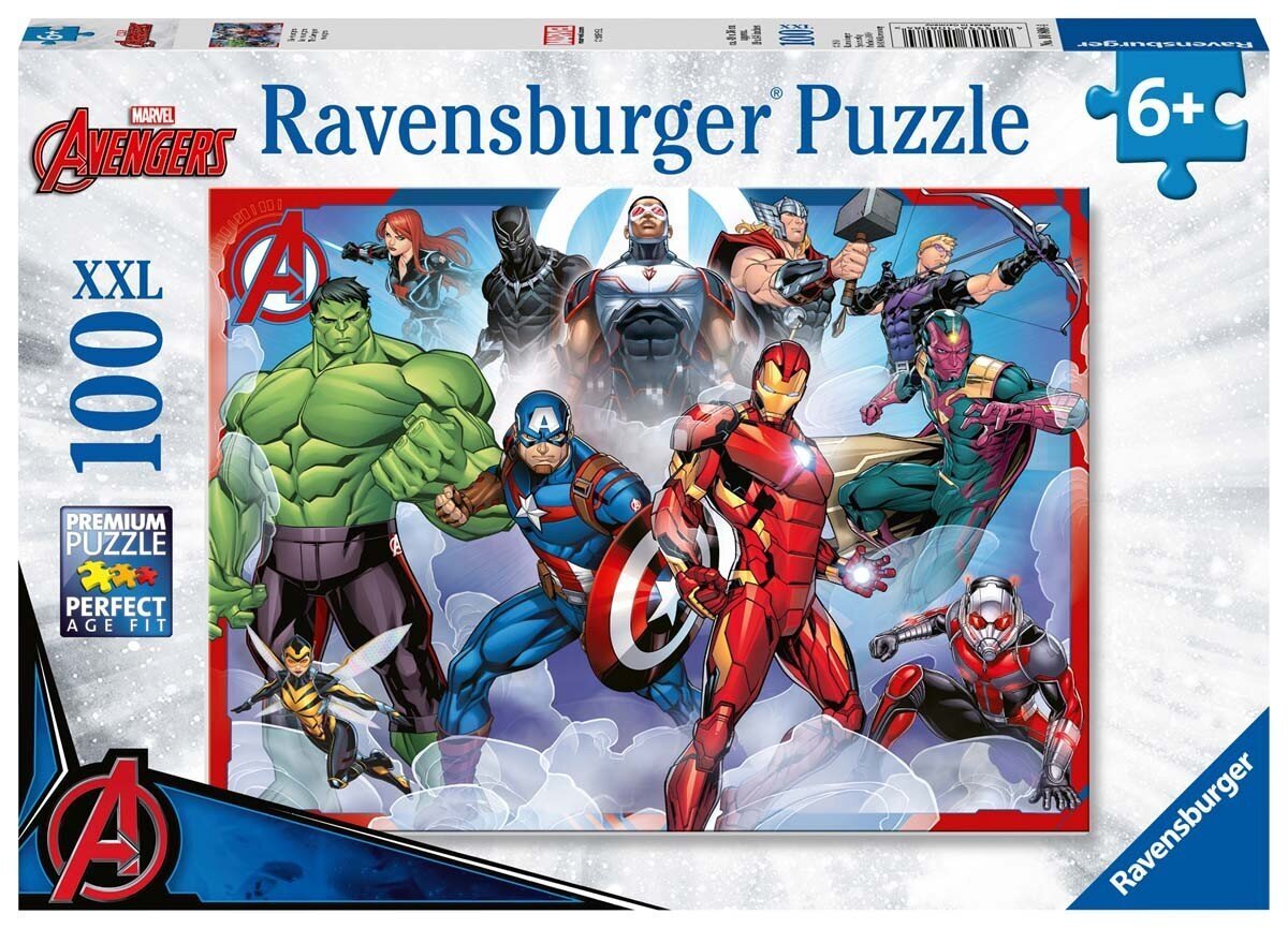 Ravensburger pusle 100 tk. Marvel цена и информация | Pusled lastele ja täiskasvanutele | hansapost.ee