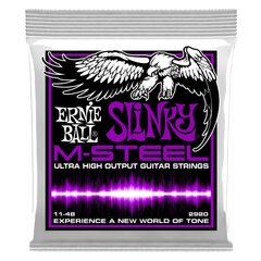 Keeled elektrikitarrile Ernie Ball Slinky M-STEEL 0.011 - 0.048 hind ja info | Ernie Ball Video- ja audiotehnika | hansapost.ee