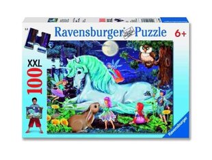 Пазл Ravensburger 100 деталей Зачарованный лес цена и информация | Пазлы | hansapost.ee