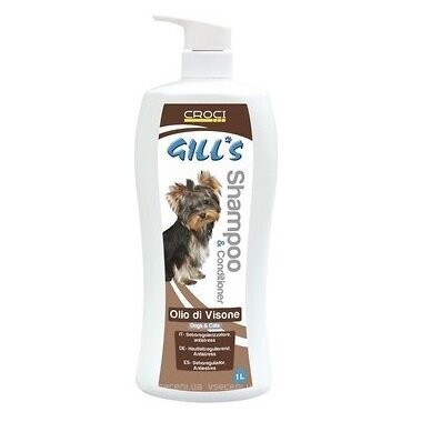 Šampoon-palsam Croci Gill's 2IN1, 1L hind ja info | Karvahoolduseks | hansapost.ee