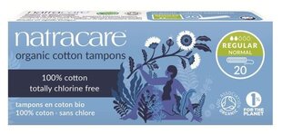 Tampoonid Natracare Regular 20 tk hind ja info | Tampoonid, hügieenisidemed ja menstruaalanumad | hansapost.ee