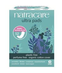 Hügieenisidemed Natracare Ultra Super Plus 12 tk hind ja info | Tampoonid, hügieenisidemed ja menstruaalanumad | hansapost.ee