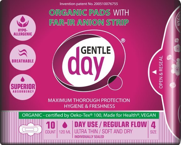 Pesukaitsmed Gentle Day 10 tk, 240 mm hind ja info | Tampoonid, hügieenisidemed ja menstruaalanumad | hansapost.ee