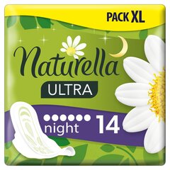 Hügieenisidemed Naturella Ultra Night, 14 tk hind ja info | Tampoonid, hügieenisidemed ja menstruaalanumad | hansapost.ee