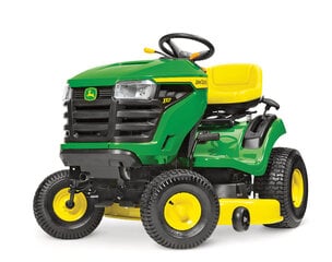 Hüdrostaatilise käigukastiga murutraktor JOHN DEERE X107 MY21, 4000m2 цена и информация | Садовые тракторы | hansapost.ee