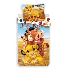 Voodipesukomplekt Lion King 140 x 200 cm + padjapüür 70 x 90 cm price and information | Children's bed linen | hansapost.ee