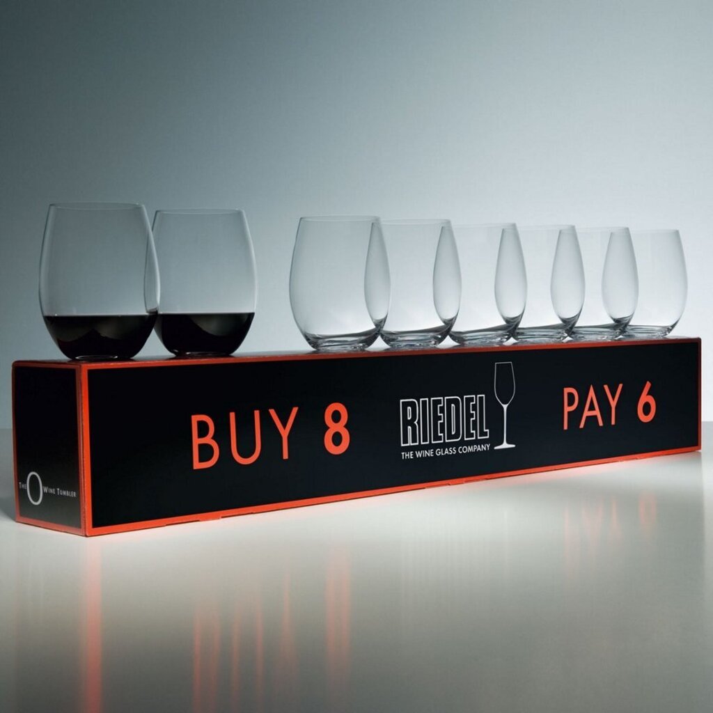 Riedel punase veini klaasid O-Cabernet , 8 tk hind ja info | Klaasid, kruusid ja kannud | hansapost.ee