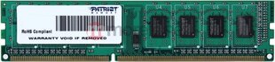 Patriot DDR3 4Гб 1333МГц CL9 (PSD34G133381) цена и информация | Объём памяти (RAM) | hansapost.ee