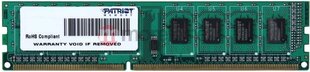 Patriot Signature DDR3 4Гб 1600МГц CL11 (PSD34G160081) цена и информация | Объём памяти | hansapost.ee