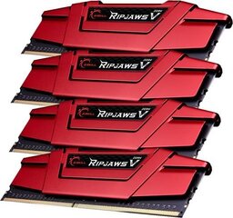 G.Skill Ripjaws V DDR4, 32Гб (8Гбx4), 3000МГц, CL15, 1.35В (F4-3000C15Q-32GVR) цена и информация | Объём памяти (RAM) | hansapost.ee