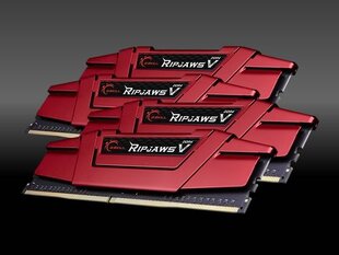 G.Skill Ripjaws V DDR4, 32Гб (8Гбx4), 3000МГц, CL15, 1.35В (F4-3000C15Q-32GVR) цена и информация | Объём памяти (RAM) | hansapost.ee