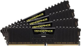 Corsair Vengeance LPX DDR4, 2400МГц, 4x16Гб, CL14 (CMK64G4XM4A2400C14) цена и информация | Объём памяти (RAM) | hansapost.ee