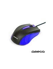 Omega OM-05BL, черный/синий цена и информация | Мыши | hansapost.ee