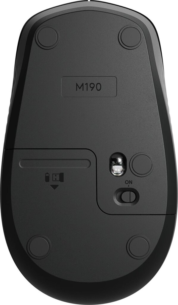 Logitech M190, must цена и информация | Arvutihiired | hansapost.ee