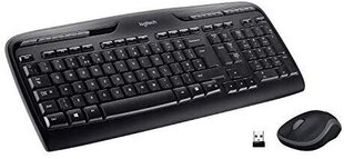 Беспроводная клавиатура и мышь Logitech Combo MK330, Черная цена и информация | Клавиатуры | hansapost.ee