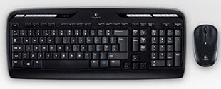 Беспроводная клавиатура и мышь Logitech Combo MK330, Черная цена и информация | Клавиатура с игровой мышью 3GO COMBODRILEW2 USB ES | hansapost.ee