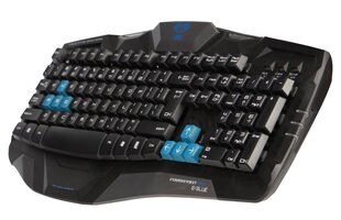 E-Blue Combatant-EX Игровая клавиатура с проводом USB / Blue LED Черная (ENG) цена и информация | Клавиатура с игровой мышью 3GO COMBODRILEW2 USB ES | hansapost.ee