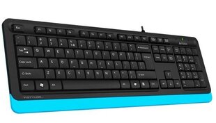 Проводная клавиатура A4Tech FStyler FK 10, черная/синяя цена и информация | Клавиатуры | hansapost.ee