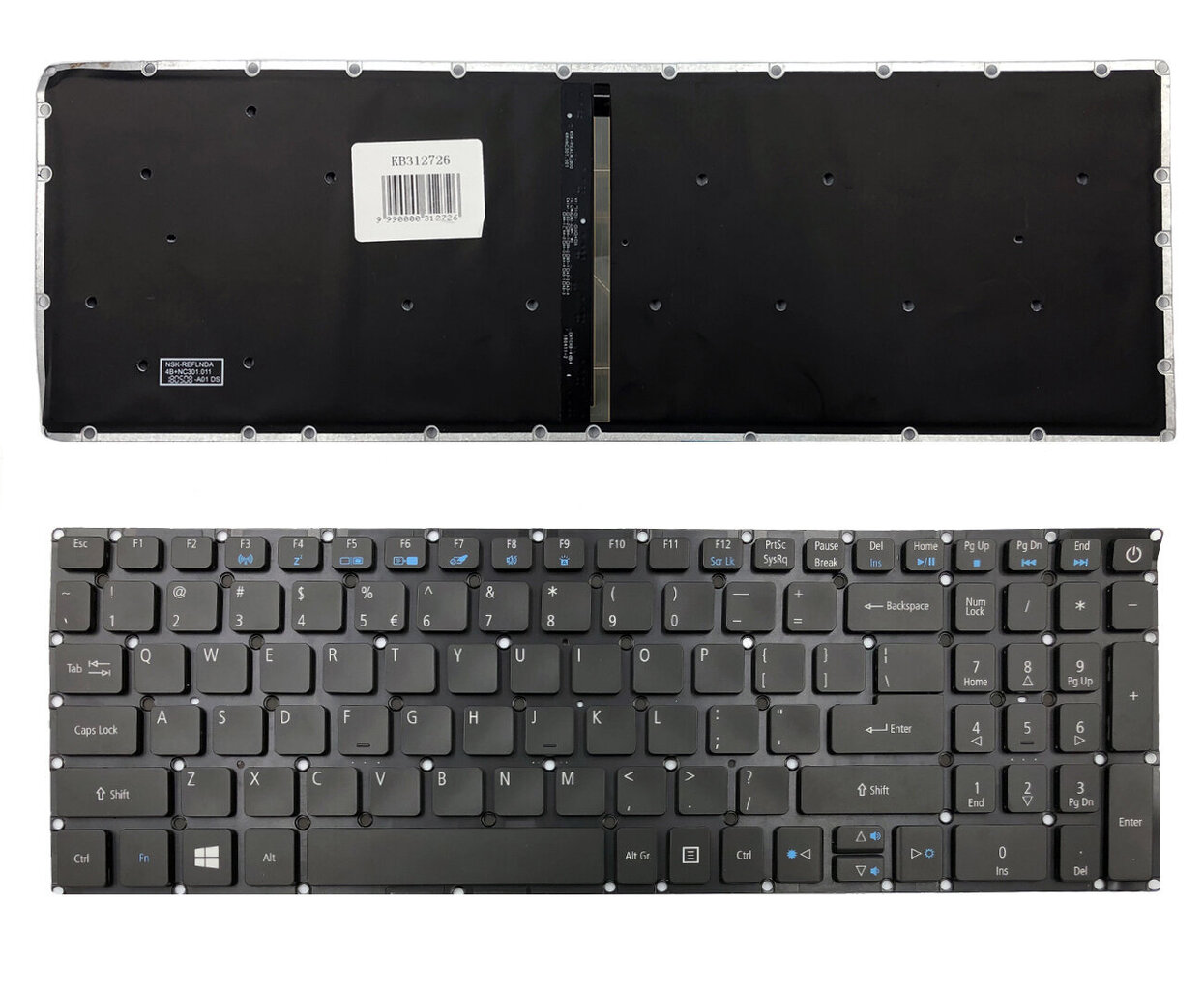 Klaviatuur Acer: Aspire E5-573, E5-573TG цена и информация | Arvutikomponentide tarvikud | hansapost.ee