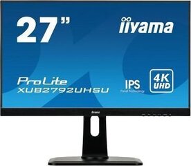 IIyama PLXUB2792UHSU-B1 UHD цена и информация | Мониторы | hansapost.ee